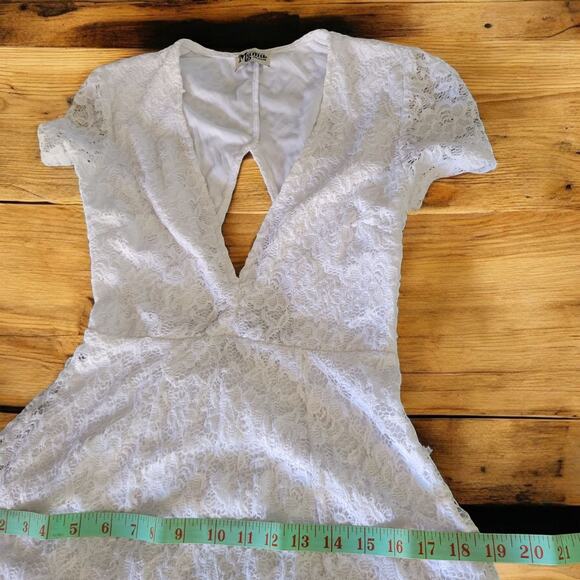 Show me your MuMu white Ibiza summer dress MD cottage core, Coastal Boho chic - Picture 14 of 14